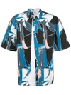 MARNI Twist print short sleeved shirt,CUMUZDL0934818812294298
