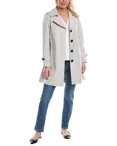Sam Edelman Belted Trench Coat In Grey