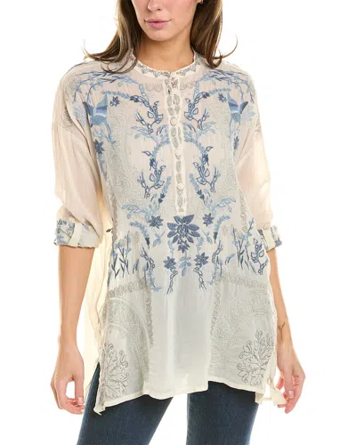 Johnny Was Alessa Tunic Shell In Beige