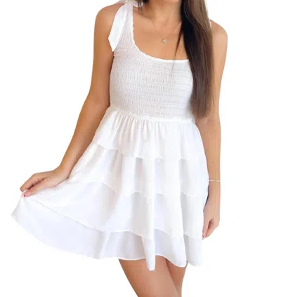 Olivaceous Days Like This Dress In White