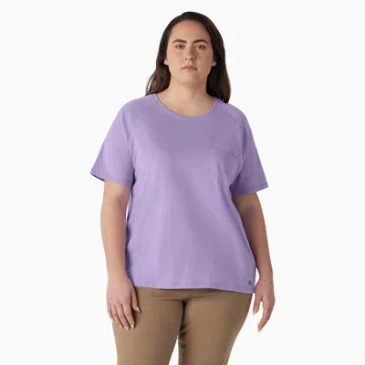 Dickies Women's Plus Cooling Short Sleeve T-shirt In Purple