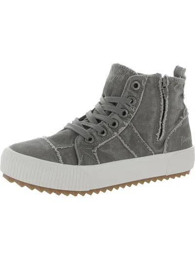 Blowfish Rev Womens High-top Trainers Casual And Fashion Sneakers In Grey