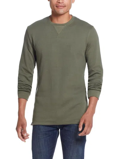 Weatherproof Vintage Mens Waffle Crewneck Thermal Shirt In Multi