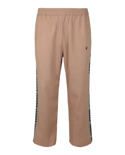 Off-white Monogram Band Track Pants In Brown