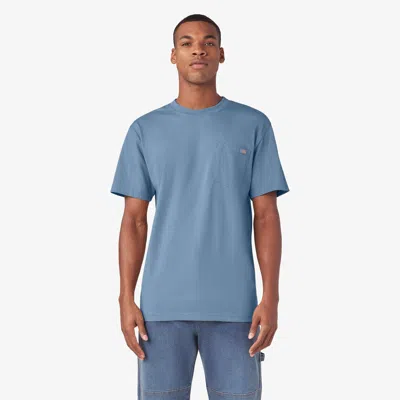 Dickies Short Sleeve Heavyweight Heathered T-shirt In Blue