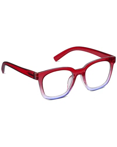 Peepers Women's Clear Horizon 50mm Readers In Red