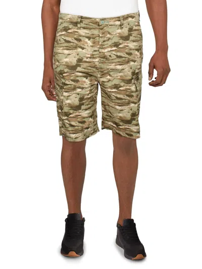 Levi's Mens Twill Printed Cargo Shorts In Gold
