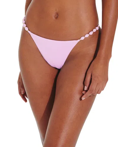 Vix Solid Beads Cheeky Bottom In Pink