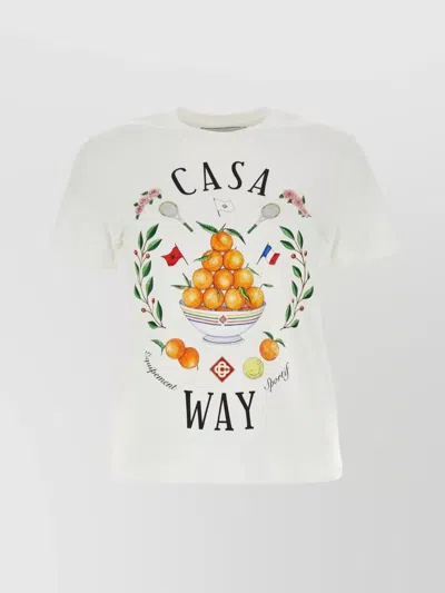 Casablanca Camiseta - Blanco In Cream