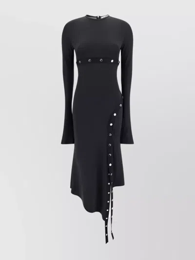Attico Midi Dress In Black