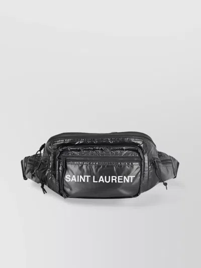 Saint Laurent Adjustable Belt Clutch Bag In Black  