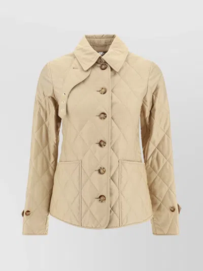 Burberry Fernleigh Diamond Quilted Jacket In New Chino