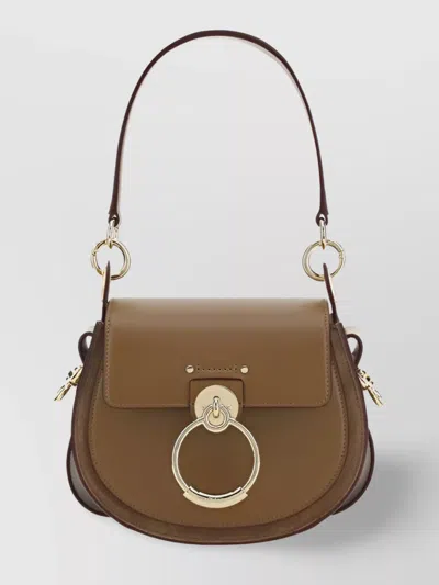 Chloé Tess Shoulder Bag In Brown