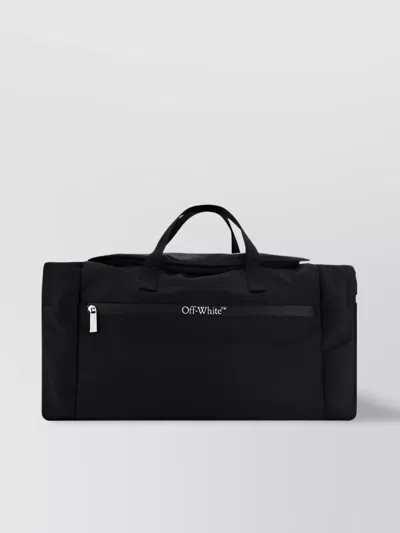 Off-white Duffle Travel Bag In Black No Color