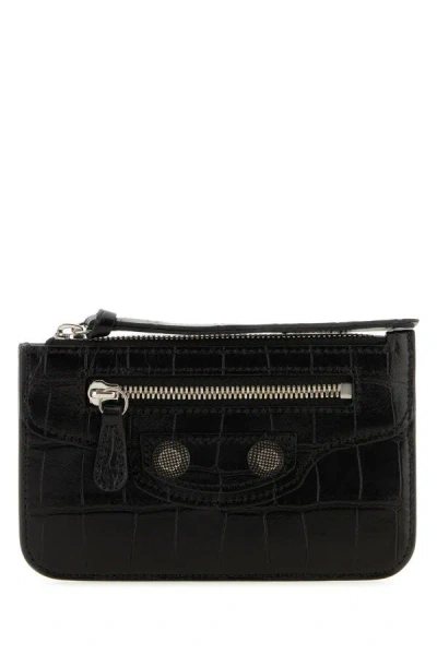 Balenciaga Woman Black Leather Le Cagole Wallet
