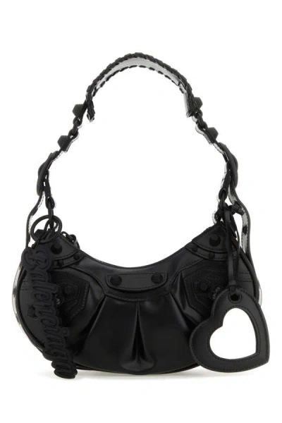 Balenciaga Woman Black Leather Le Cagole Xs Shoulder Bag