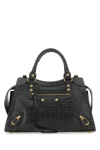 Balenciaga Woman Black Leather Neo Classic City S Handbag