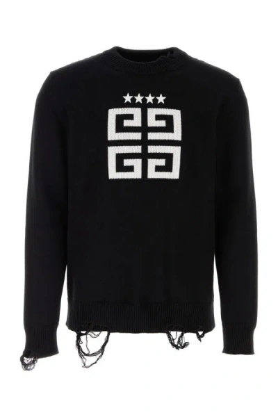 Givenchy Man Black Cotton Sweater