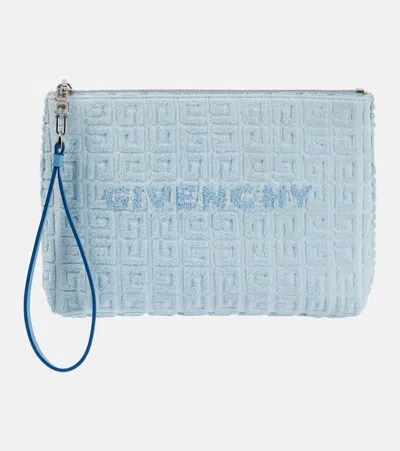 Givenchy Plage 4g Terry Pouch In Blue
