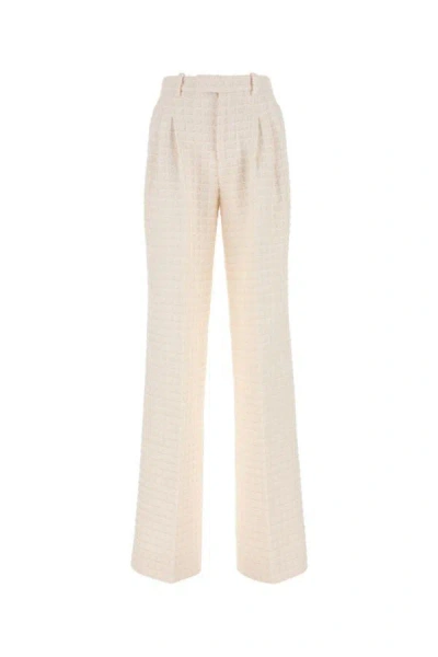 Gucci Tweed Pant In Cream