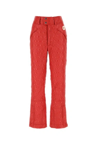 Gucci Woman Red Polyester Trouser