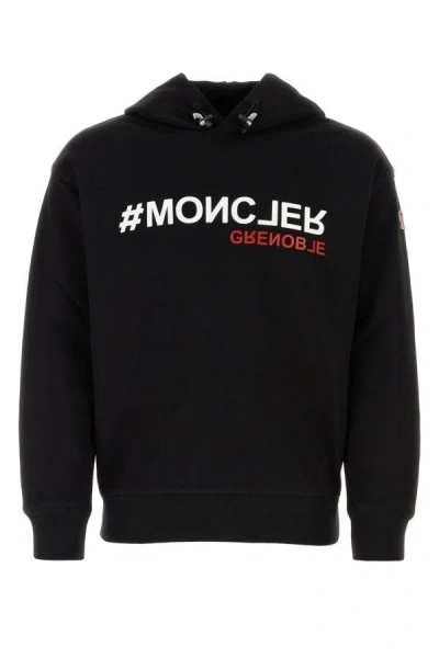 Moncler Man Black Cotton Sweatshirt