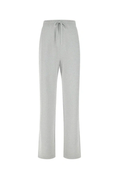 Prada Woman Grey Cashmere Blend Joggers In White