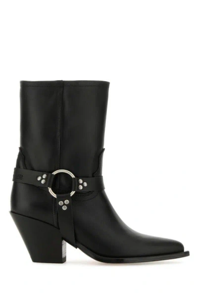Sonora Atoka Belt Boots, Ankle Boots Black