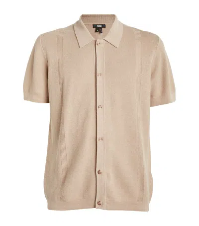 Paige Knitted Mendez Shirt In Beige