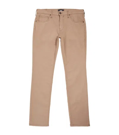 Paige Eco Twill Federal Slim Jeans In Beige