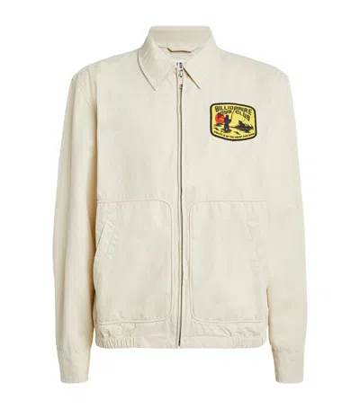 Billionaire Boys Club Catch And Reel Print Blouson In Ivory