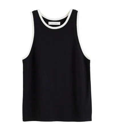 Chinti & Parker Knitted Tank Top In Black