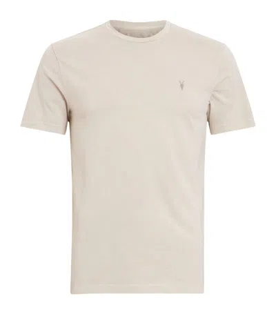 Allsaints Organic Cotton Ossage T-shirt In Grey