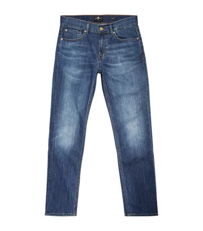 7 For All Mankind Slimmy Airweft Slim Jeans In Blue
