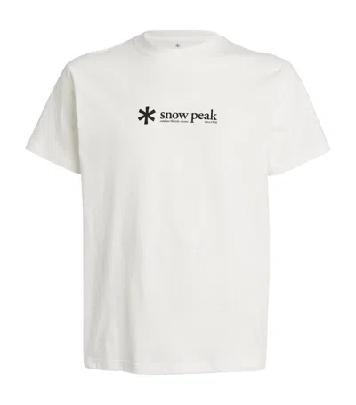 Snow Peak Cotton Logo T-shirt In White