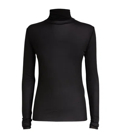 Max & Co High-neck Top In Black