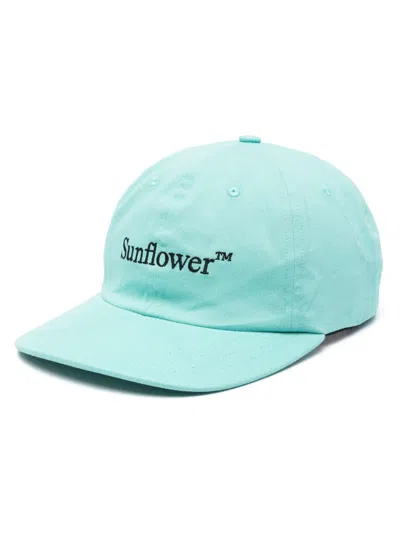 Sunflower Embroidered-logo Cotton Cap In 330 Mint
