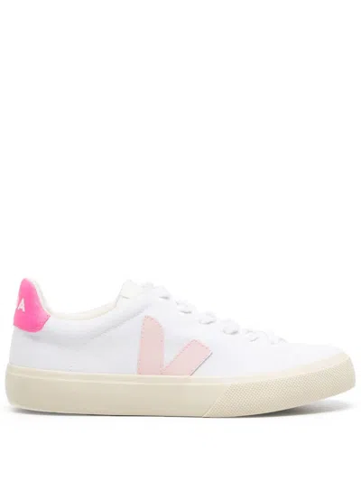Veja White Canvas Campo Sneakers