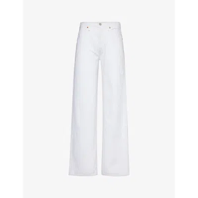 Citizens Of Humanity Annina High-rise Wide-leg Jeans In White