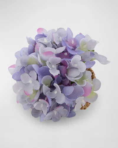 Deborah Rhodes Hydrangea Blossom Napkin Ring In Lavender