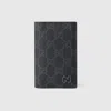 Gucci Gg Long Card Case With Gg Detail In Black