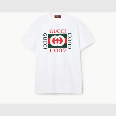 Gucci Cotton Jersey T-shirt With Print In White