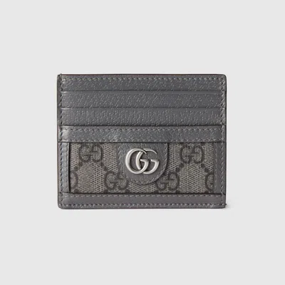 Gucci Ophidia Gg Card Case In Gray