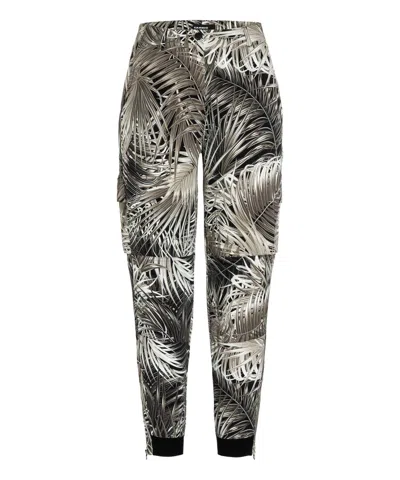 Cambio Jules Pant In Jungle Leaves In Multi
