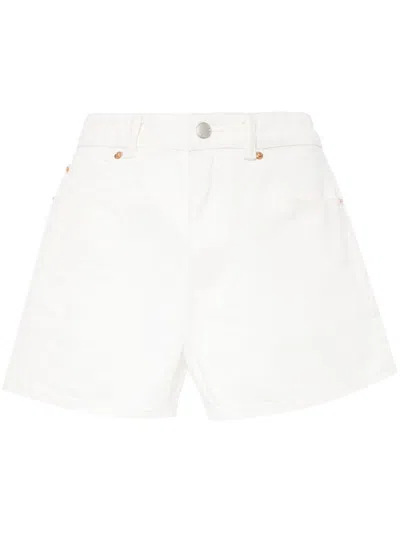 Alexander Wang Shorty High Rise Short In Vintage White