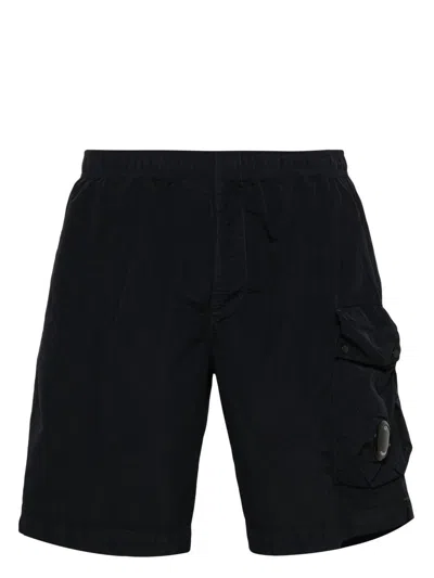 C.p. Company Flatt Nylon Cargo Swim Shorts Clothing In Black