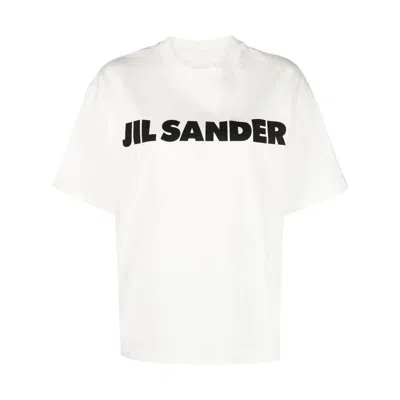 Jil Sander T-shirts In White/black