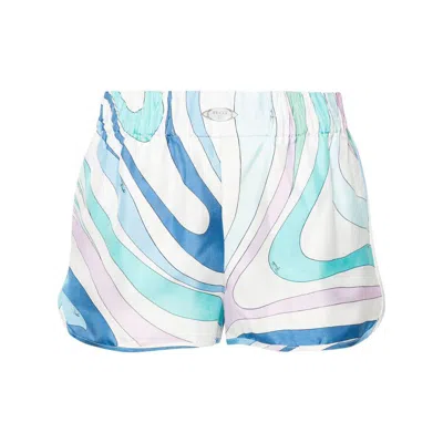 Pucci Shorts In Blue/white