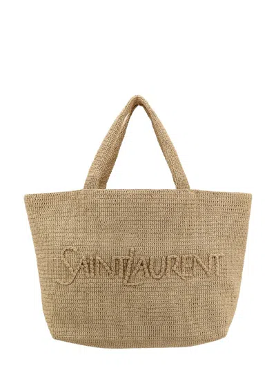 Saint Laurent Shoulder Bag In Beige