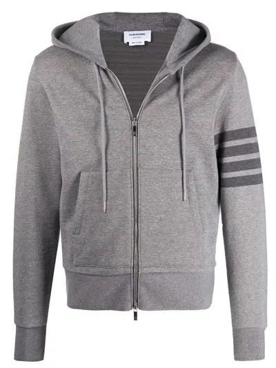 Thom Browne Classic Loopback 4-bar Sweatshirt Clothing In Grey